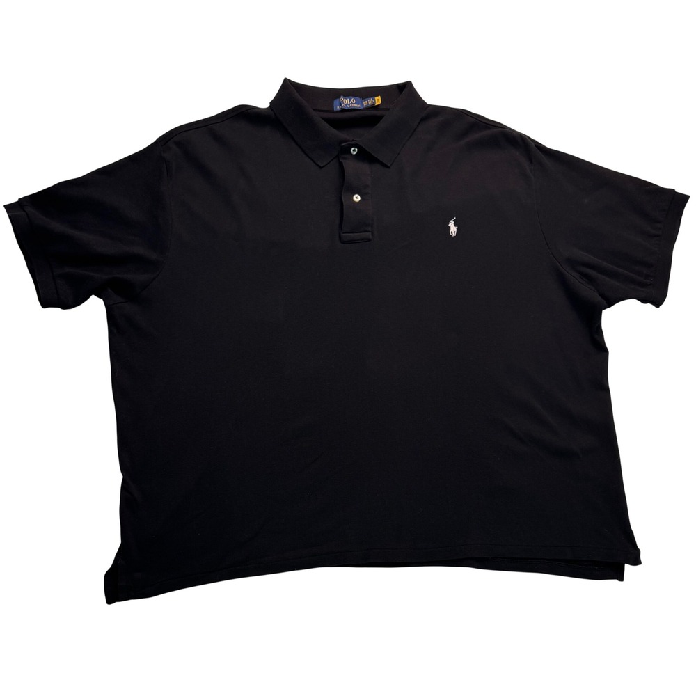 Polo Ralph Lauren Mens 3XB Black Short Sleeve Pony Logo Polo Shirt